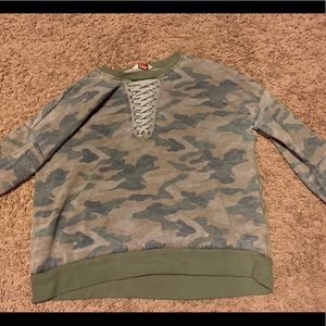 Camouflage long sleeve shirt